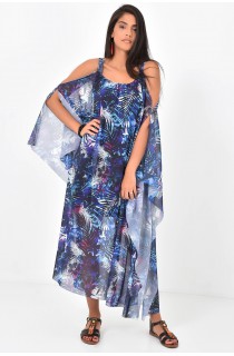 Parlament Mavi Şifon Elbise